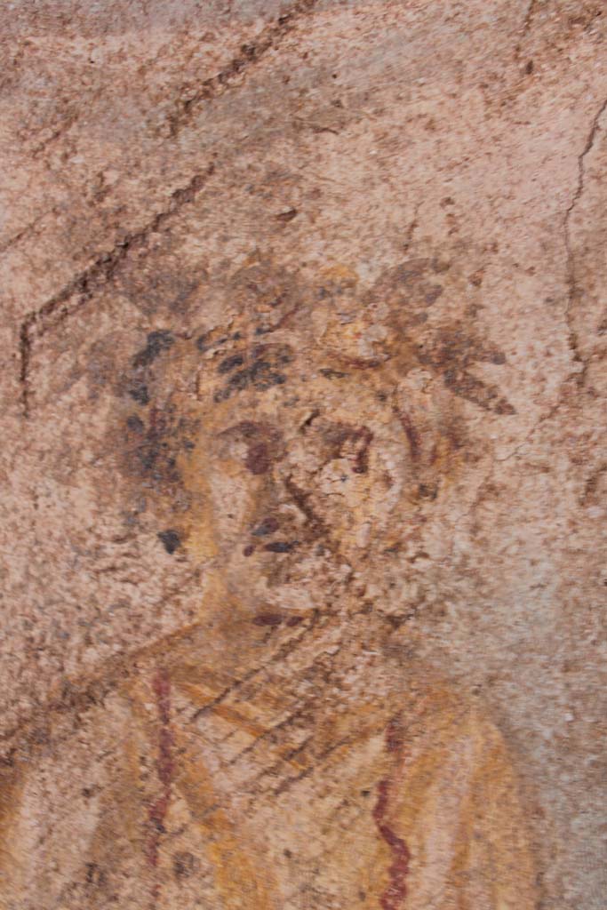 IX.5.14 Pompeii. May 2019. Room “g”, detail of Omphale.
Foto Christian Beck, ERC Grant 681269 DÉCOR.
