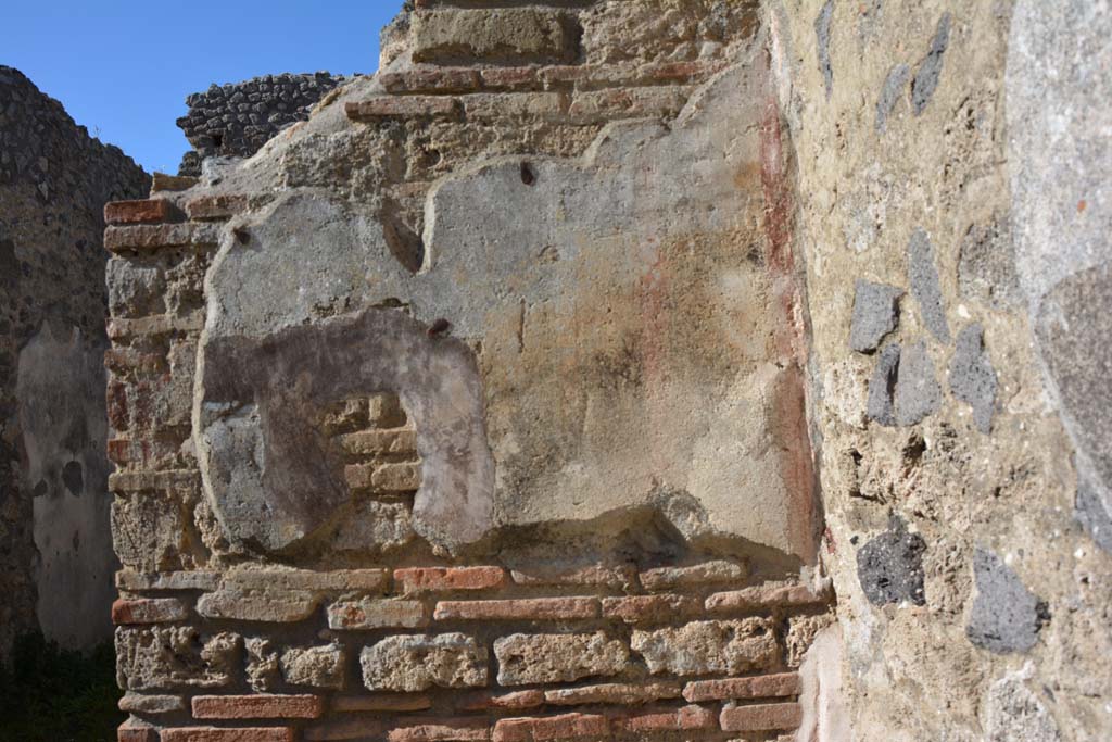 IX.5.16 Pompeii. March 2017. Room c’, north wall in north-east corner.
Foto Christian Beck, ERC Grant 681269 DÉCOR.