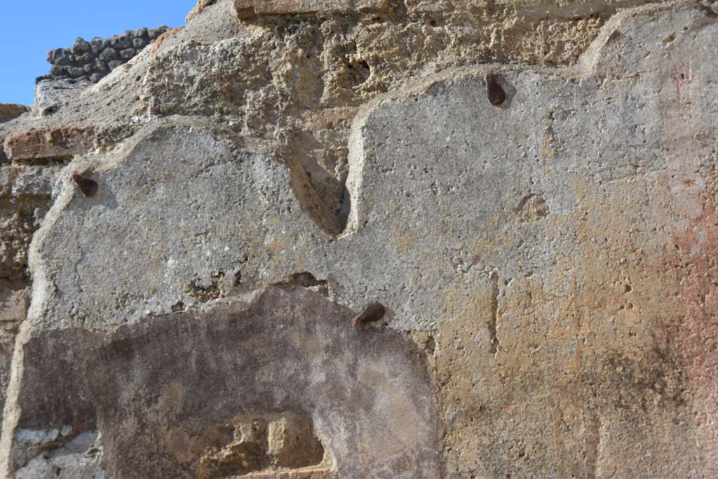 IX.5.16 Pompeii. March 2017. Room c’, detail from north wall in north-east corner.
Foto Christian Beck, ERC Grant 681269 DÉCOR.