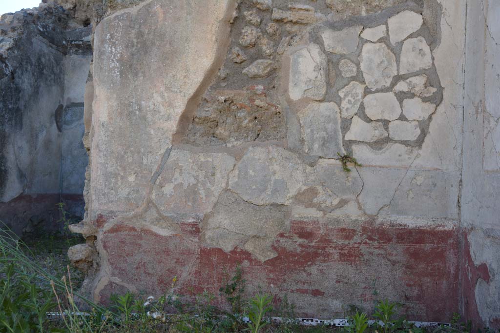 IX.5.18 Pompeii. May 2017. Room l (L), detail from west wall at north end.
Foto Christian Beck, ERC Grant 681269 DÉCOR.