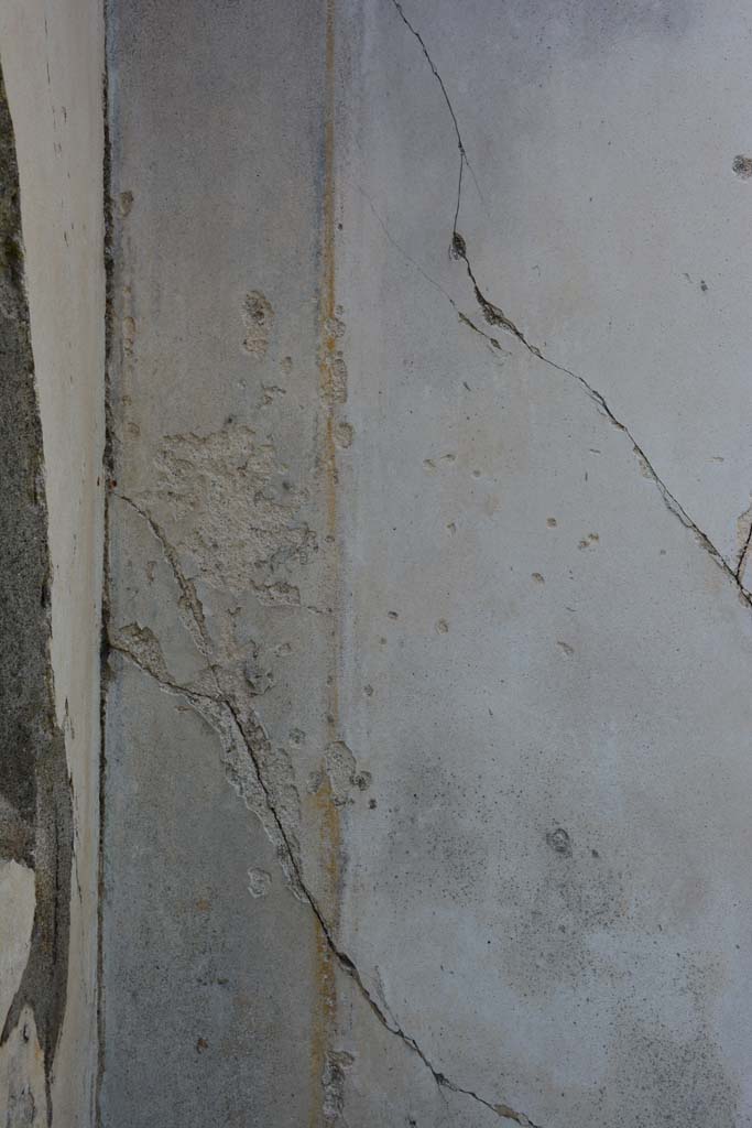 IX.5.18 Pompeii. March 2017. Room l (L), detail of panel on north wall at west end.
Foto Christian Beck, ERC Grant 681269 DÉCOR.