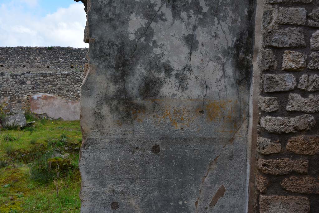 IX.5.18 Pompeii. March 2017. Room f, detail from east wall in south-east corner.
Foto Christian Beck, ERC Grant 681269 DÉCOR.