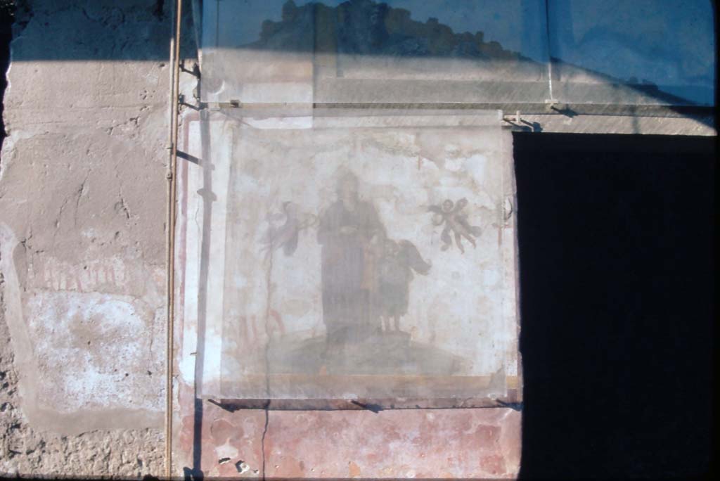 IX.7.1 Pompeii. 4th December 1971. Painting of Venus Pompeiana.
Photo courtesy of Rick Bauer, from Dr George Fay’s slides collection.