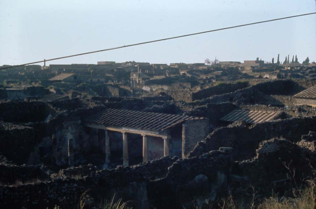 View looking north-west across IX.1 taken from above IX.7.12. 4th December 1971.
Photo courtesy of Rick Bauer, from Dr.George Fay’s slides collection.