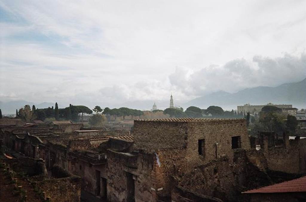 Looking south east along Via dell’ Abbondanza near I.7.1. November 2009.
View from the Casina dell’ Aquila. Photo courtesy of Rick Bauer.