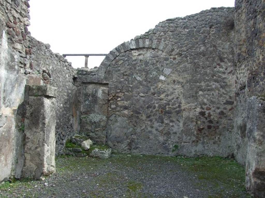 IX.8.2 Pompeii. March 2009. Rear room and south wall.