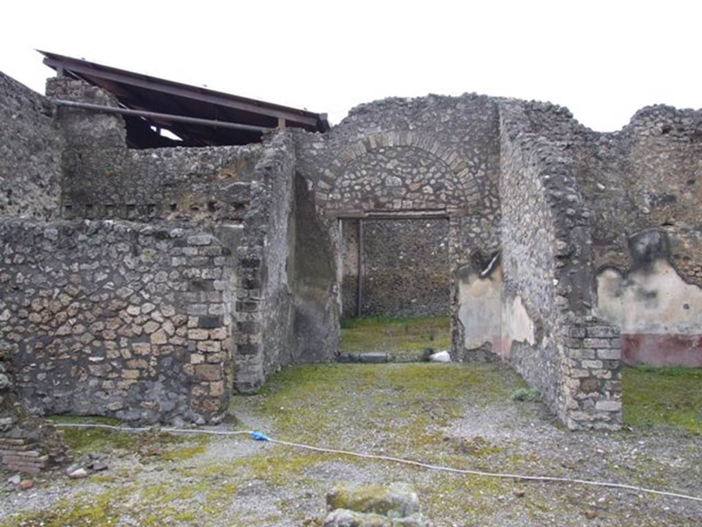 IX.8.6 Pompeii. March 2009. Room 43, (Ala on west side of IX.8.3) Looking west to Room 44.