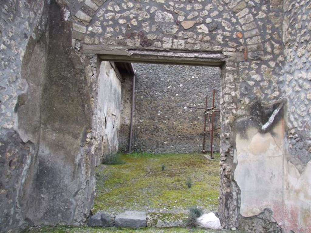 IX.8.6 Pompeii. March 2009. Doorway to Room 44, Large room of IX.8.3. Looking west.