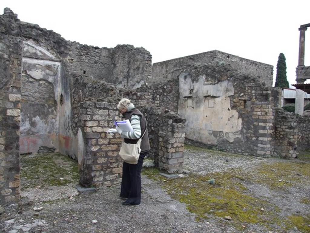 IX.8.6 Pompeii. March 2009. Looking east towards Rooms 50, 51 and 52 on the east side of the atrium of IX.8.3