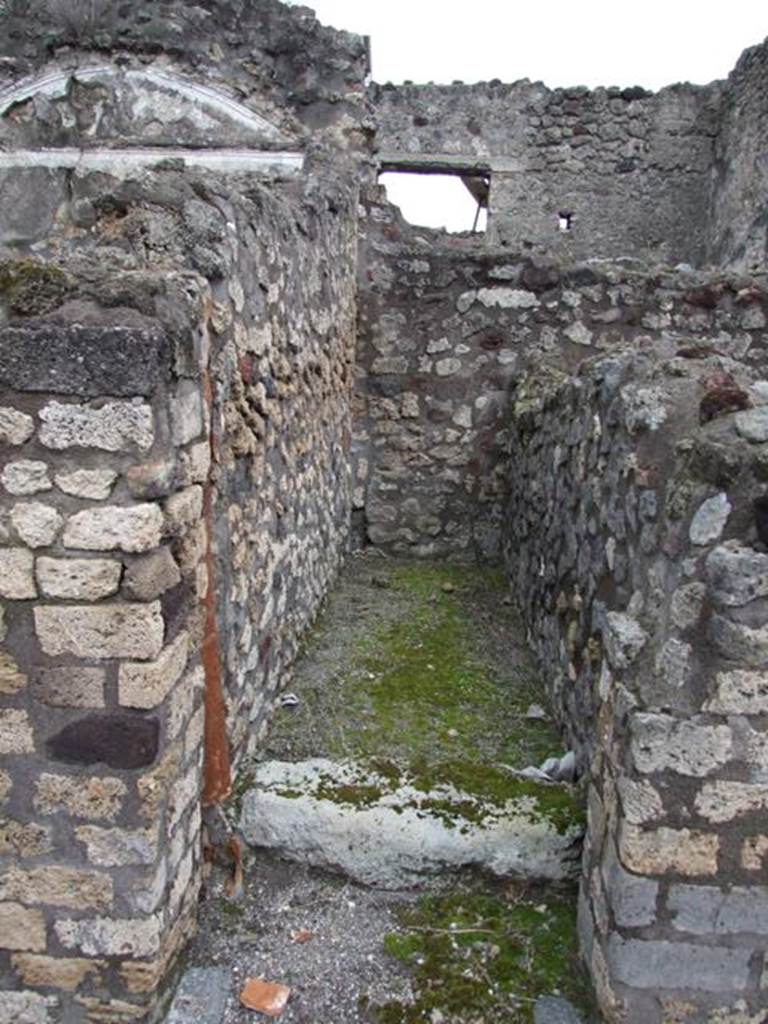 IX.8.6 Pompeii. March 2009. Room 51 of IX.8.3. Stairs to upper floor, looking east.