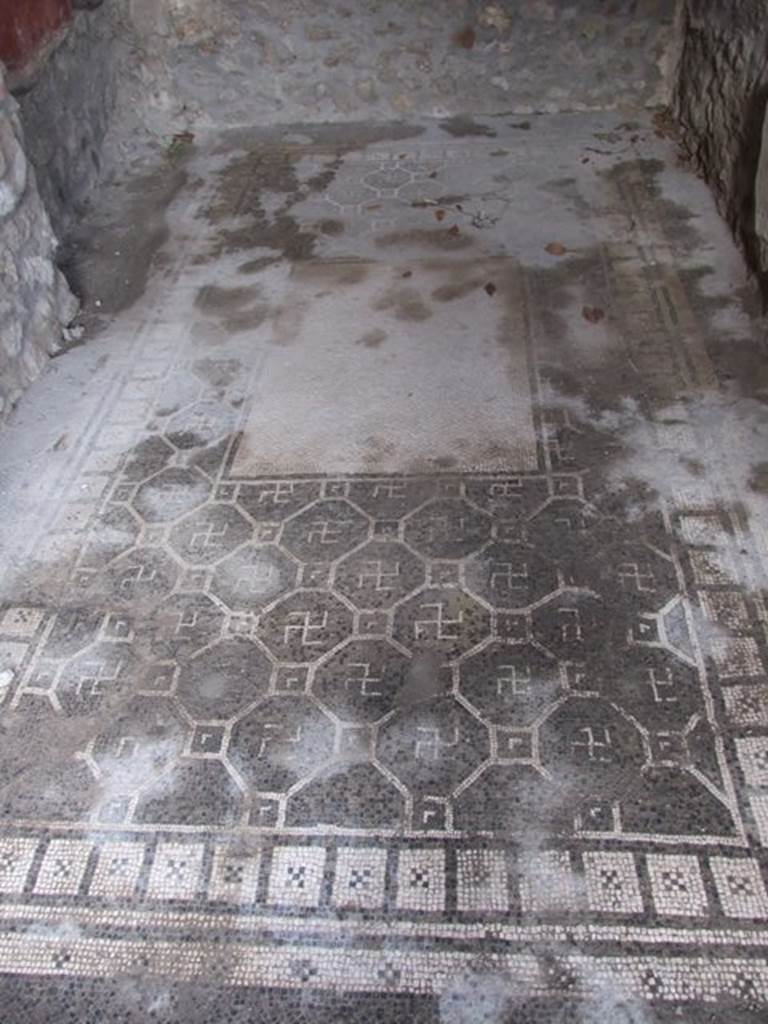 IX.8.6 Pompeii. December 2007. Room 55, Cubiculum. Mosaic floor.
