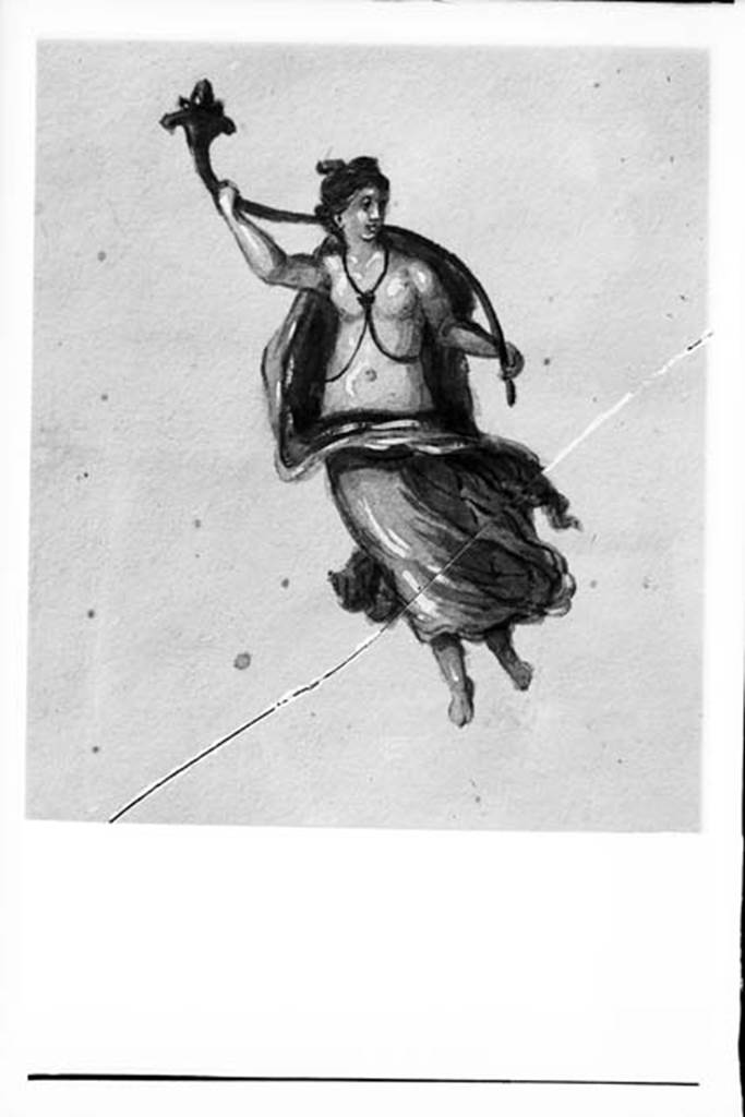 IX.8.6 Pompeii. W.1471.
Drawing of floating female figure with cornucopia above her shoulders, from centre of west wall of room 57.
Photo by Tatiana Warscher. Photo © Deutsches Archäologisches Institut, Abteilung Rom, Arkiv.