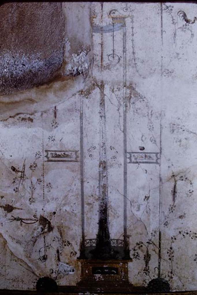 IX.8.6 Pompeii, 1968. Room 57, detail from wall of white triclinium. Photo by Stanley A. Jashemski.
Source: The Wilhelmina and Stanley A. Jashemski archive in the University of Maryland Library, Special Collections (See collection page) and made available under the Creative Commons Attribution-Non Commercial License v.4. See Licence and use details. J68f1551
.