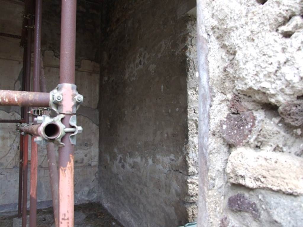 IX.8.6 Pompeii. March 2009. Room 57, White Triclinium, East wall.