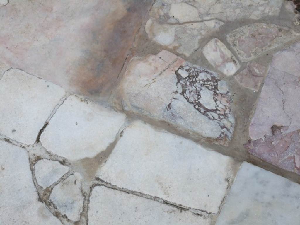 IX.8.6 Pompeii. March 2009. Room 57, White Triclinium, Marble floor.