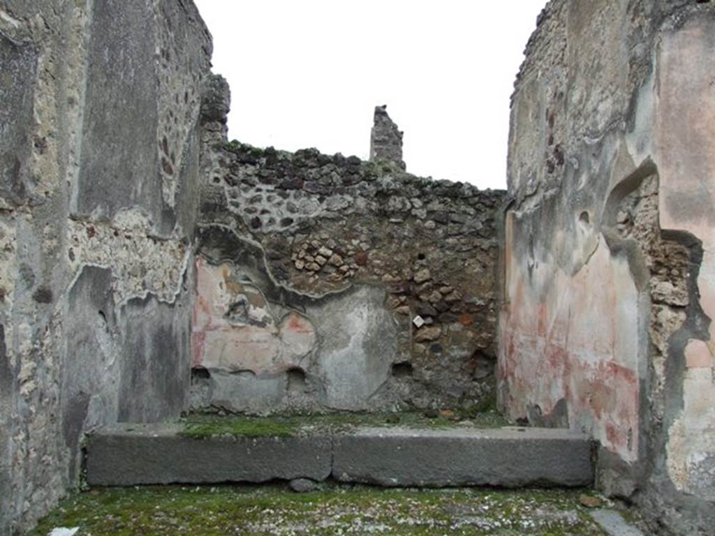 IX.8.6 Pompeii. March 2009. Room 8, Ala on west side of atrium, with base for cupboard?