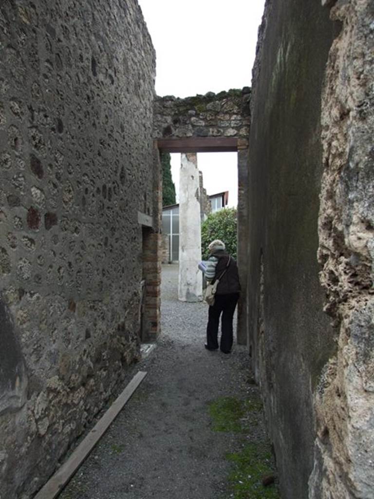 IX.8.6 Pompeii. March 2009. Room 10, Corridor or andron to peristyle and rear rooms.