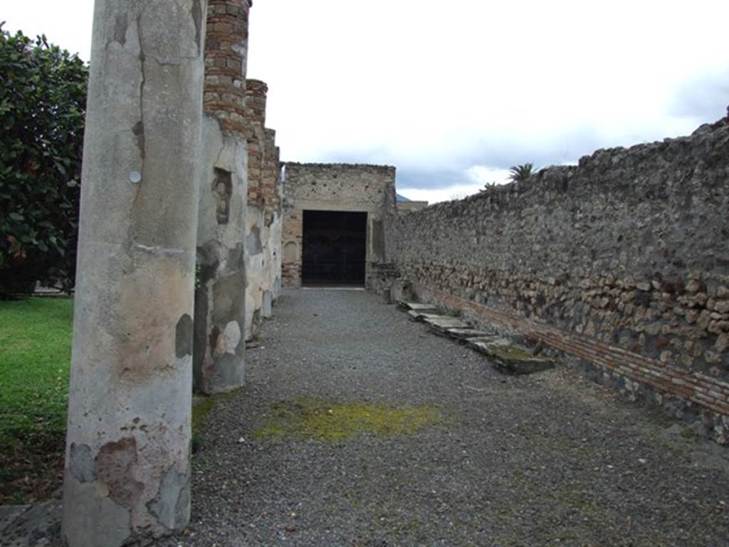 IX.8.6 Pompeii. March 2009. East Portico area. Looking north from outside Room 12.