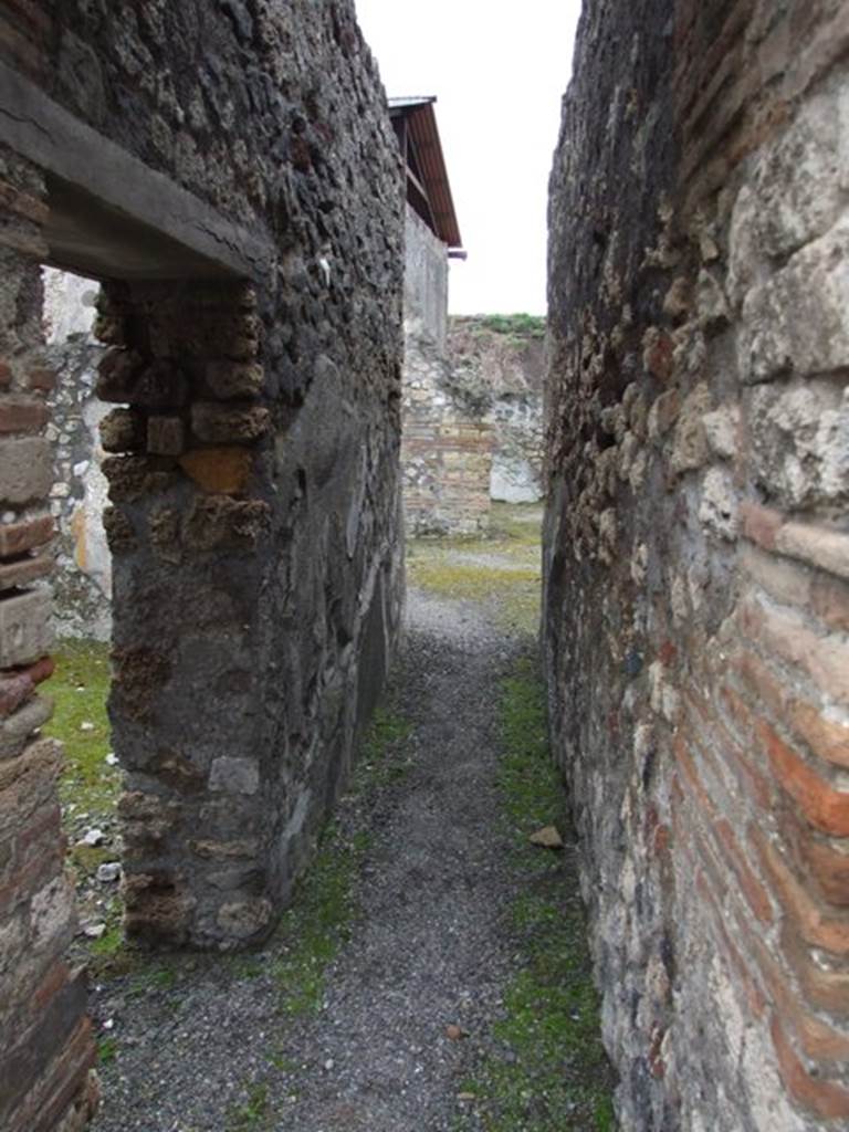 IX.8.6 Pompeii. March 2009. Room 16. Looking south to Room 17. The small door on the east leads to Room 15.