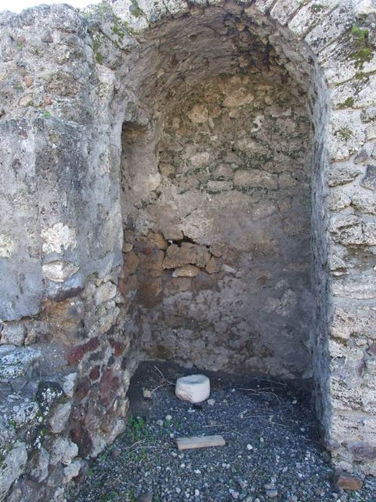 IX.9.2 Pompeii. March 2009. South side. Recess under stairs.