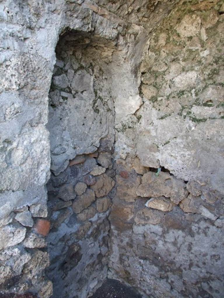 IX.9.2 Pompeii. March 2009. South side. Recess under stairs.
