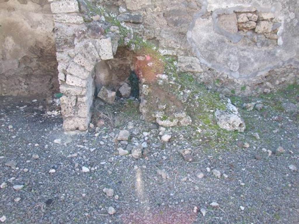 IX.9.2 Pompeii. March 2009. North side. Recess under stairs.