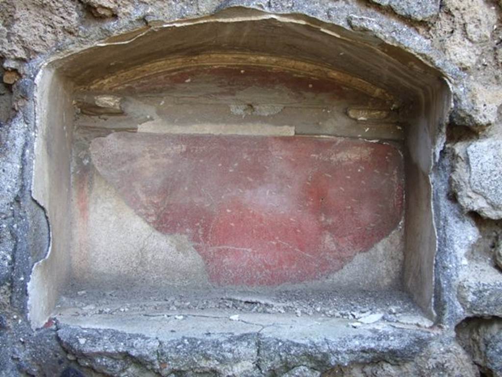 IX.9.13 Pompeii. March 2009. Lararium Niche in the south west corner of Room 6, Garden.