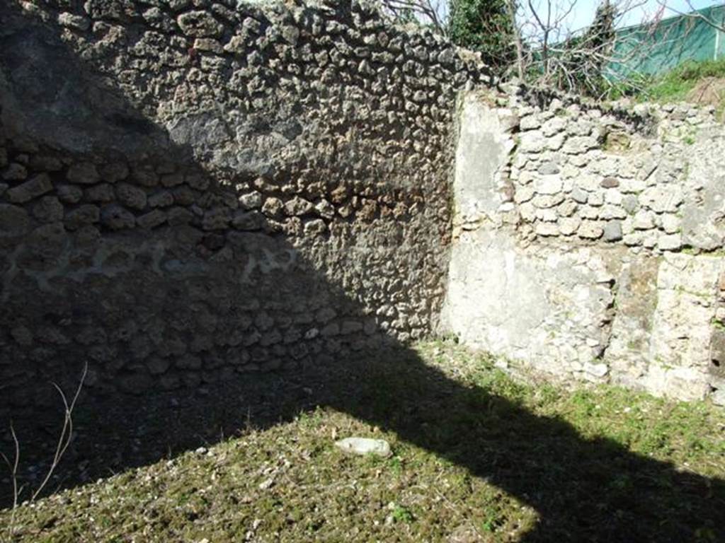 IX.9.13 Pompeii. March 2009. Room 3, Triclinium. North east corner.