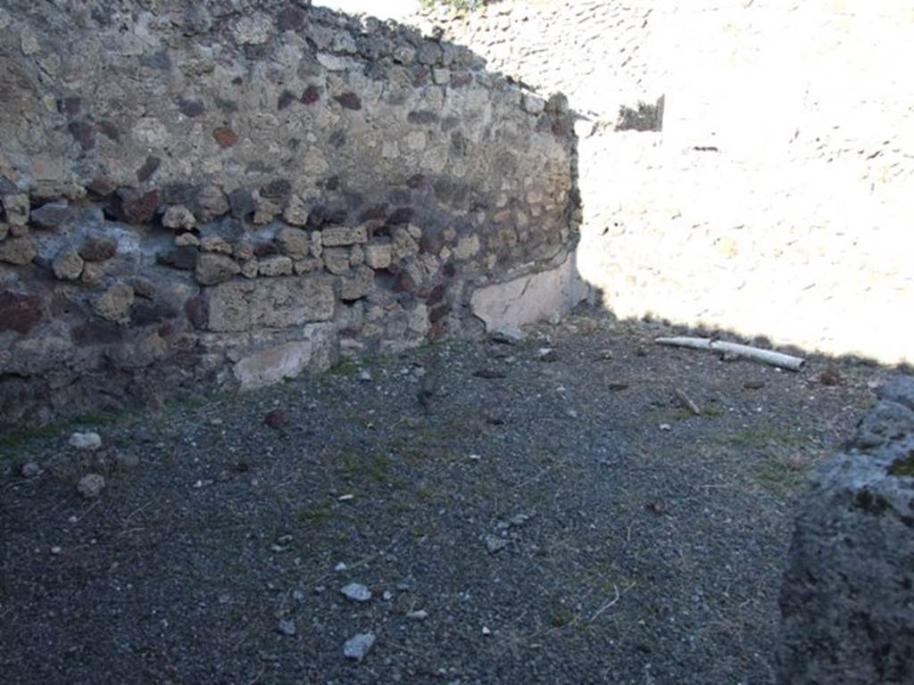 IX.9.a Pompeii. March 2009. Looking north east across Triclinium.