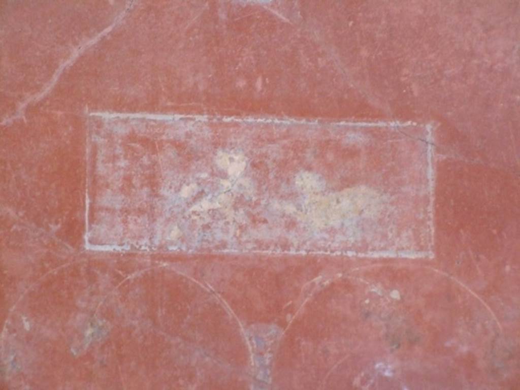IX.9.c Pompeii. March 2009. Painting of cupid and panther, originally on a black background, from upper centre of south wall of triclinium.
See Bragantini, de Vos, Badoni, 1986. Pitture e Pavimenti di Pompei, Parte 3. Rome: ICCD. (p. 540 triclinio ‘e’).