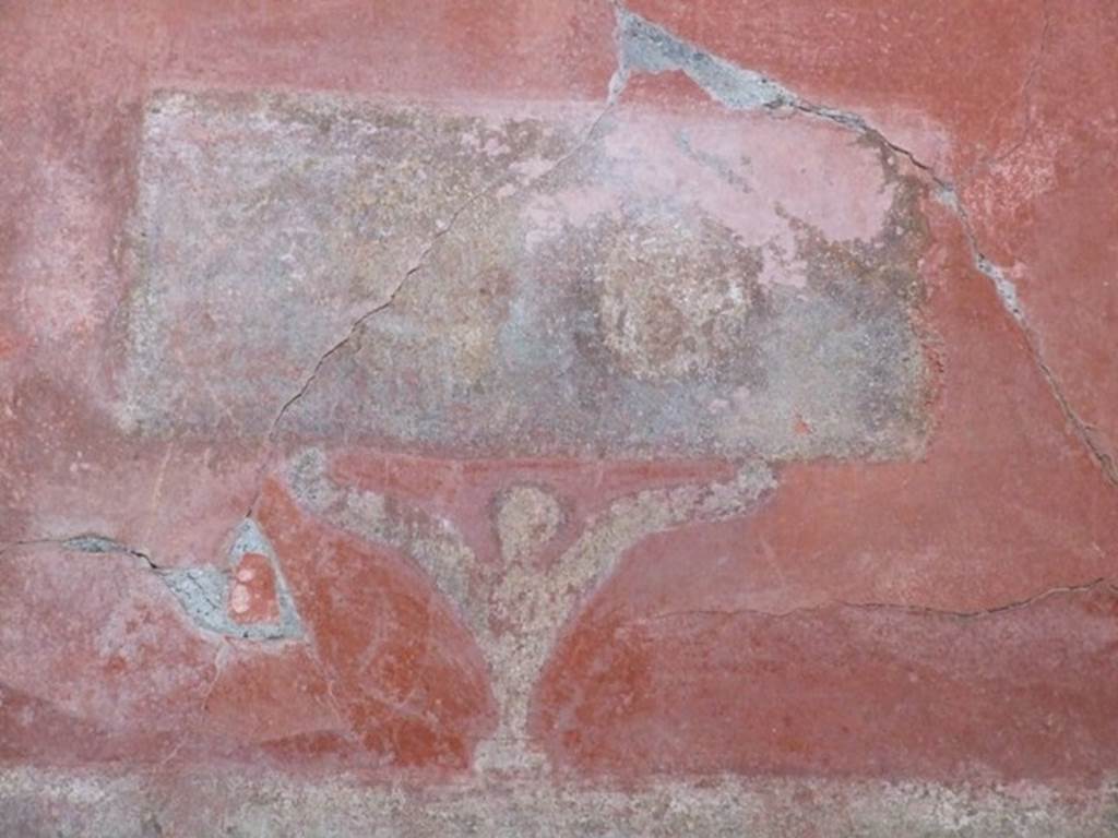 IX.9.c Pompeii. March 2009. Centre of upper west wall of triclinium.