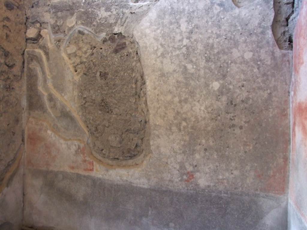 IX.9.c Pompeii. March 2009. East wall of Cubiculum.