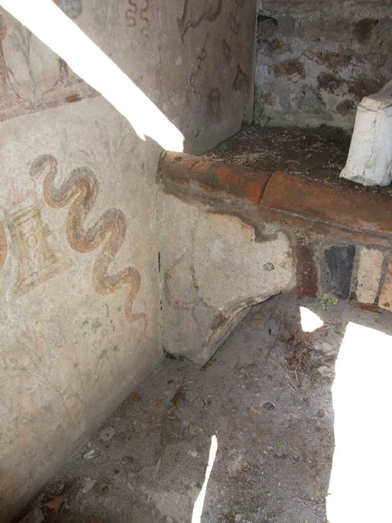 IX.9.c Pompeii. March 2009. North east corner of Kitchen, with hearth.