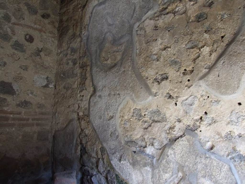 IX.9.c Pompeii. March 2009. South wall of Kitchen.
