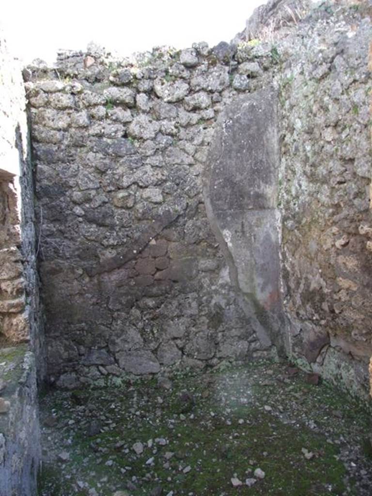 IX.9.e Pompeii. March 2009. Room 18, Cubiculum. South wall.