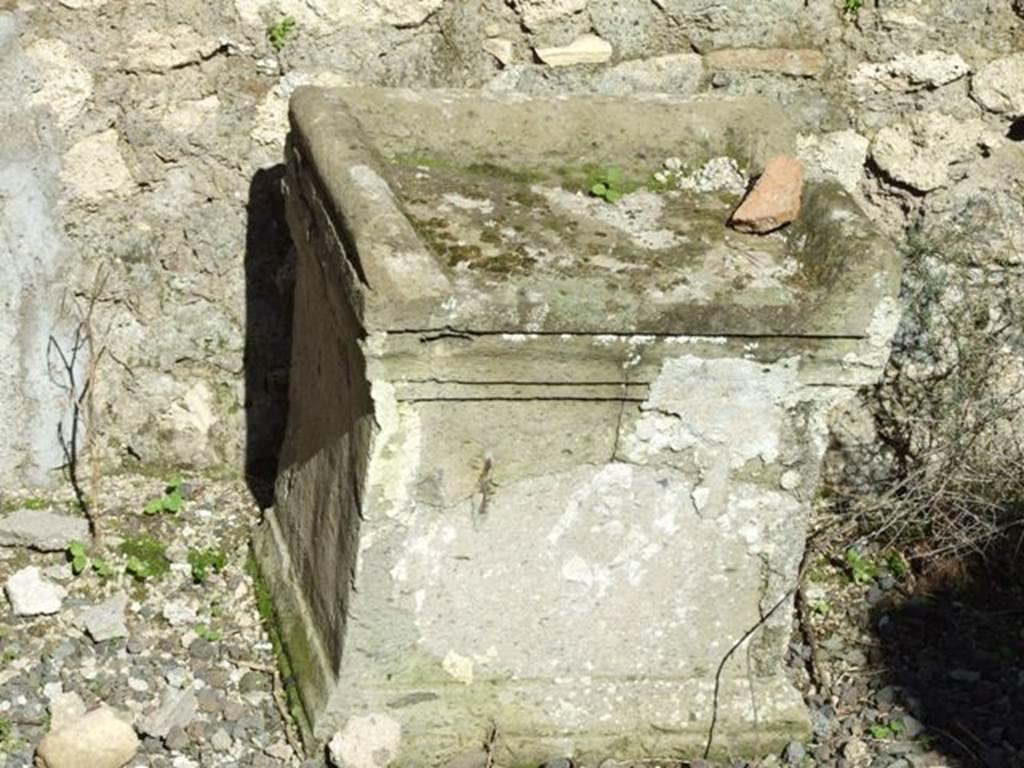 IX.9.e Pompeii. March 2009. Room 16. Altar in light-yard