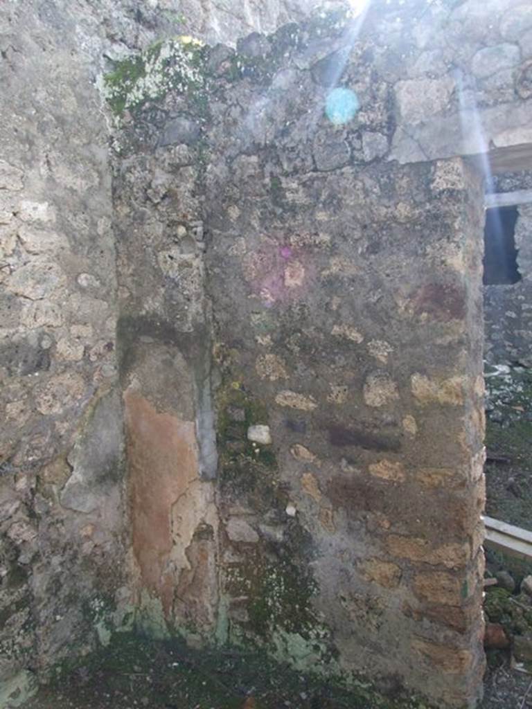 IX.9.f Pompeii. March 2009. South-west corner of tablinum (or triclinium?).