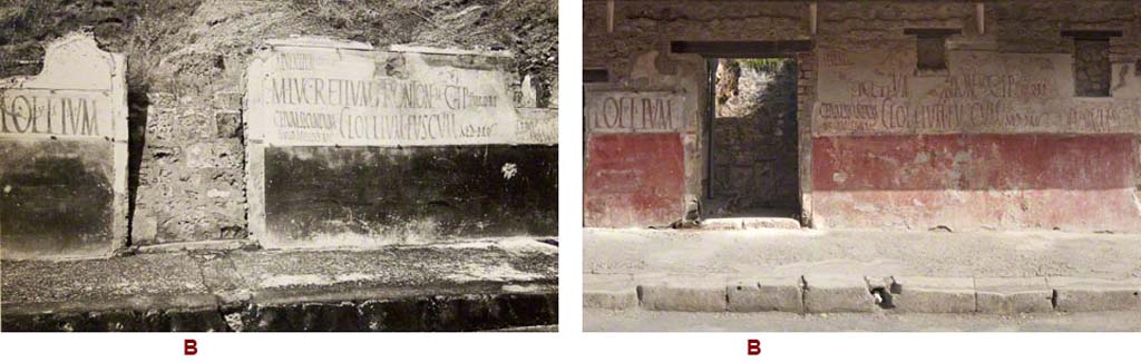 IX.11.3 Pompeii. Comparison views of entrance doorway.
Foto Taylor Lauritsen, ERC Grant 681269 DÉCOR.