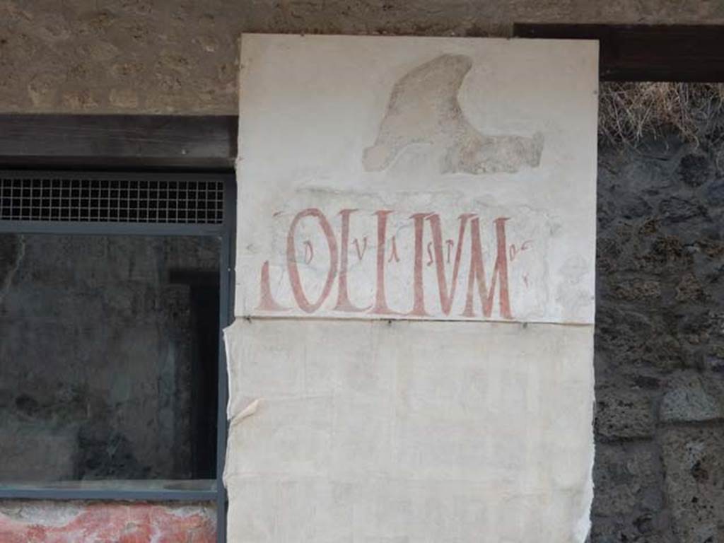 IX.11.2 and IX.11.3 Pompeii. May 2017. Graffiti between entrances 2 and 3. Photo courtesy of Buzz Ferebee.
