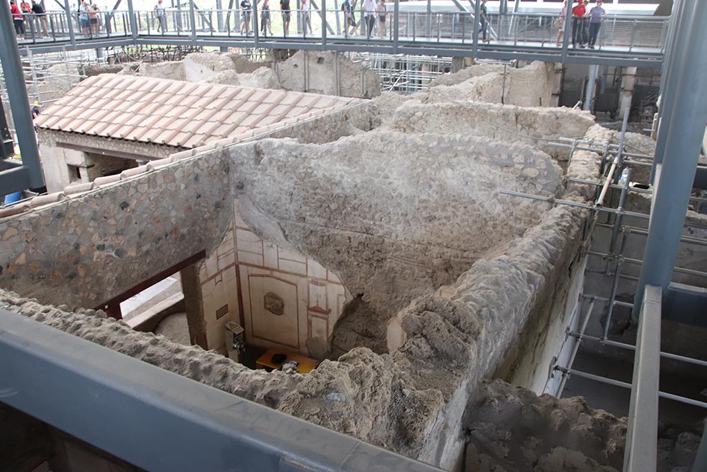 IX.12.9 Pompeii. October 2024. Room 13, looking towards west wall. Photo courtesy of Klaus Heese.