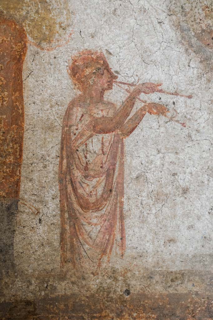 IX.13.1-3 Pompeii. October 2021.
Room 21, detail from lararium. Photo courtesy of Johannes Eber.