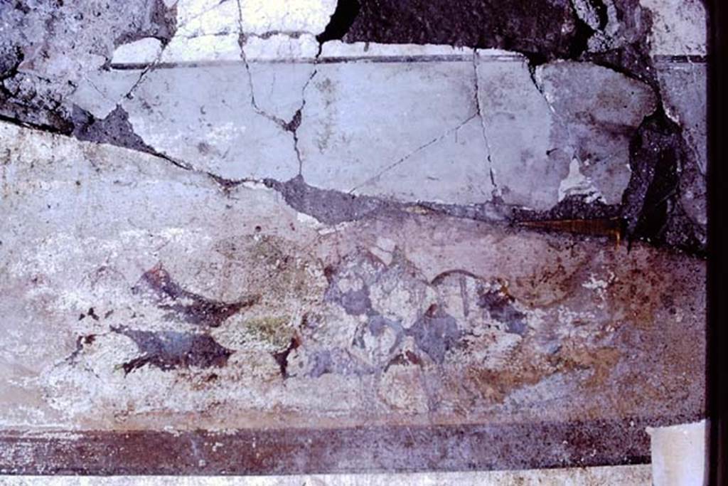 IX.13.1-3 Pompeii. 1972. Room 9, detail of painting on east wall. Photo by Stanley A. Jashemski.
Source: The Wilhelmina and Stanley A. Jashemski archive in the University of Maryland Library, Special Collections (See collection page) and made available under the Creative Commons Attribution-Non Commercial License v.4. See Licence and use details. J72f0449