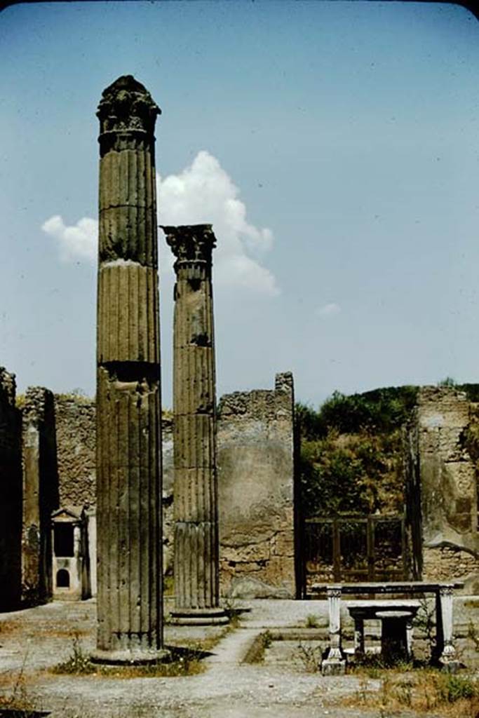 IX.14.4 Pompeii. 1957. Looking north across atrium. Photo by Stanley A. Jashemski.
Source: The Wilhelmina and Stanley A. Jashemski archive in the University of Maryland Library, Special Collections (See collection page) and made available under the Creative Commons Attribution-Non Commercial License v.4. See Licence and use details.
J57f0190