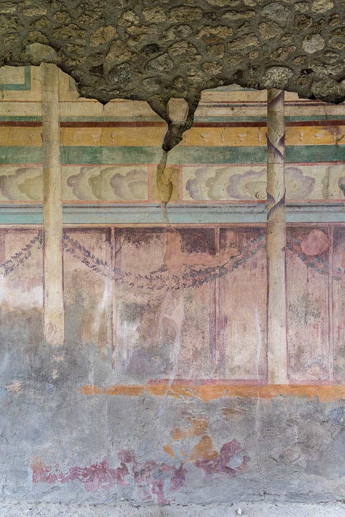 IX.14.4 Pompeii. July 2024. Tablinum, centre of west wall. Photo courtesy of Johannes Eber.