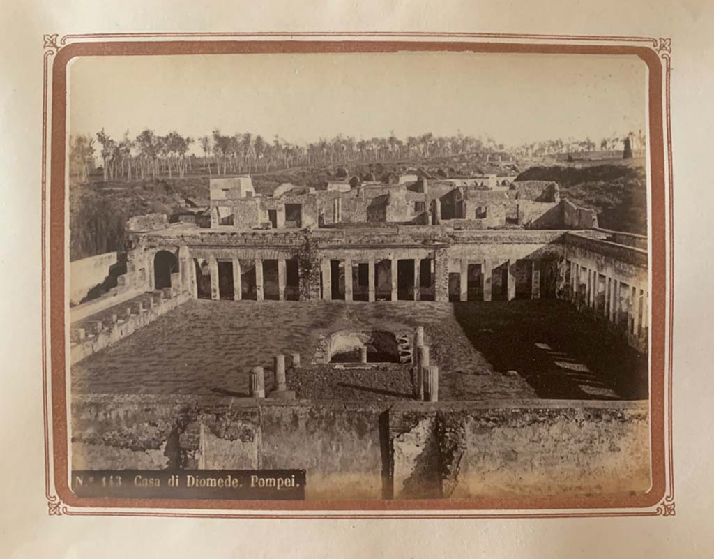 HGW24 Pompeii. From an album by Roberto Rive, dated 1868. Looking east over garden area
Photo courtesy of Rick Bauer.