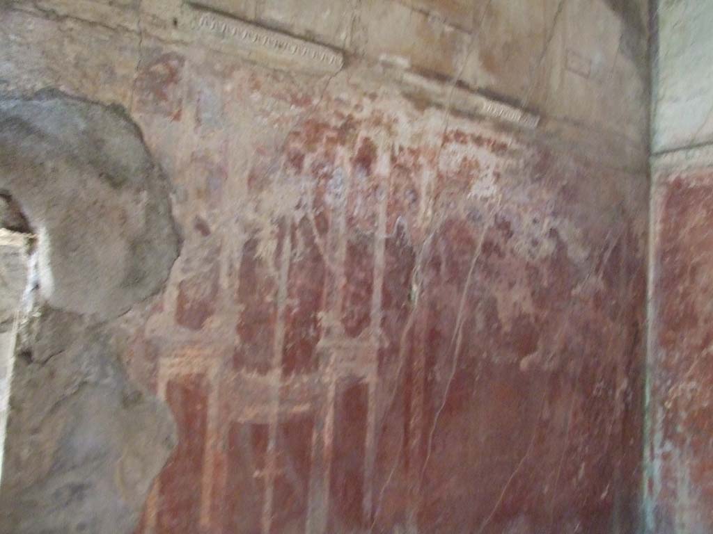 HGW24 Pompeii. December 2006.
North wall of one of the richly decorated living rooms on the lower level, on the eastern side of the garden portico.
(Villa Diomedes Project – area 61).
(Fontaine, room 5,13).