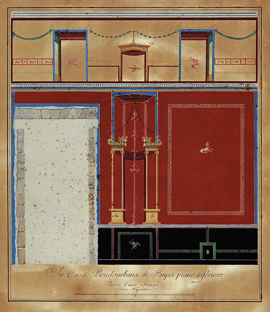 HGW24 Pompeii. Drawing by Francesco Morelli showing the north (short) wall of room with No.26 on the plan by La Vega.
Now in Naples Archaeological Museum. Inventory number ADS 1158.
(Villa Diomedes Project – area 61).
(Fontaine, room 5,13).
Photo © ICCD. https://www.catalogo.beniculturali.it
Utilizzabili alle condizioni della licenza Attribuzione - Non commerciale - Condividi allo stesso modo 2.5 Italia (CC BY-NC-SA 2.5 IT)