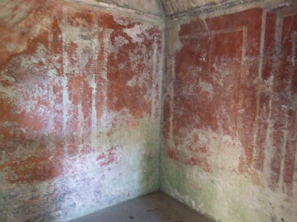 HGW24 Pompeii. December 2006.
East wall and south-east corner of one of the richly decorated living rooms on the eastern side of the garden.
(Villa Diomedes Project – area 61).
(Fontaine, room 5,13).