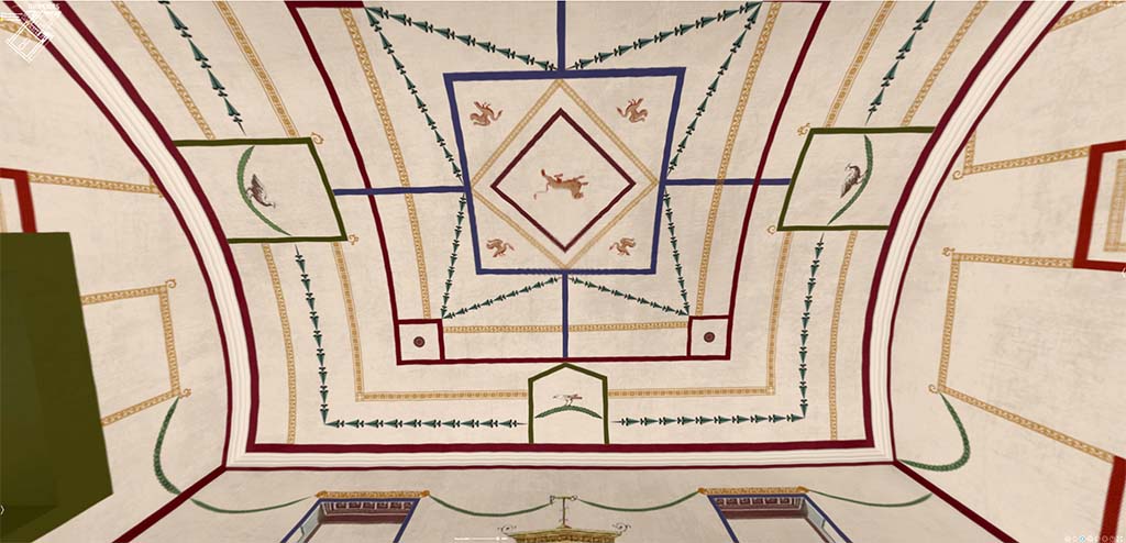 HGW24 Pompeii. Vaulted upper walls and ceiling. 3D reconstruction.
© Villa Diomedes Project http://villadiomede.huma-num.fr/3D/app.html
(Villa Diomedes Project – area 61).
(Fontaine, room 5,13).