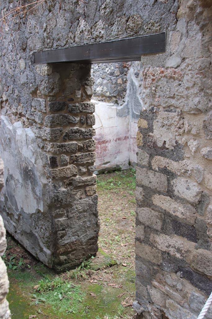 Villa of Diomedes, Pompeii. October 2023.
Doorway into room (5,4) on south side of corridor (5,3). Photo courtesy of Klaus Heese.
Villa Diomedes Project – area, corridor 50).
(Fontaine, room 5,3, corridor, with doorway into 5,4).